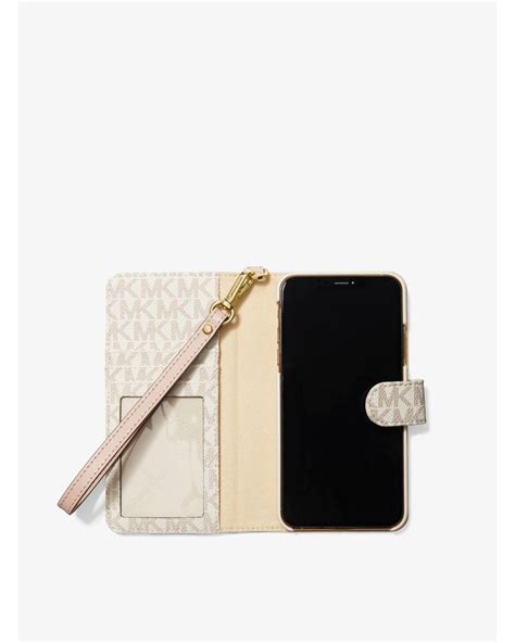 iphone 14 case michael kors|Michael Kors iPhone wallet case.